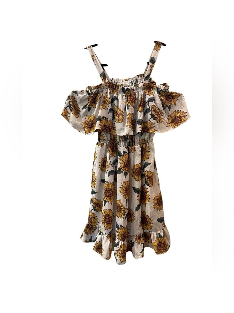 Liberty Love Women’s Sunflower Off The Shoulder Sundress Size: Medium